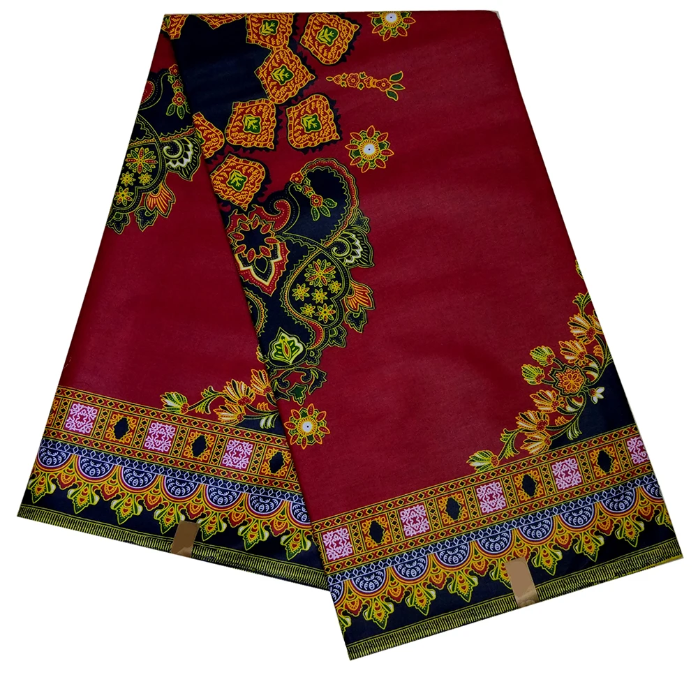 2019 Новинка 100% хлопок Африканский Воск Дашики принты красная ткань настоящий воск