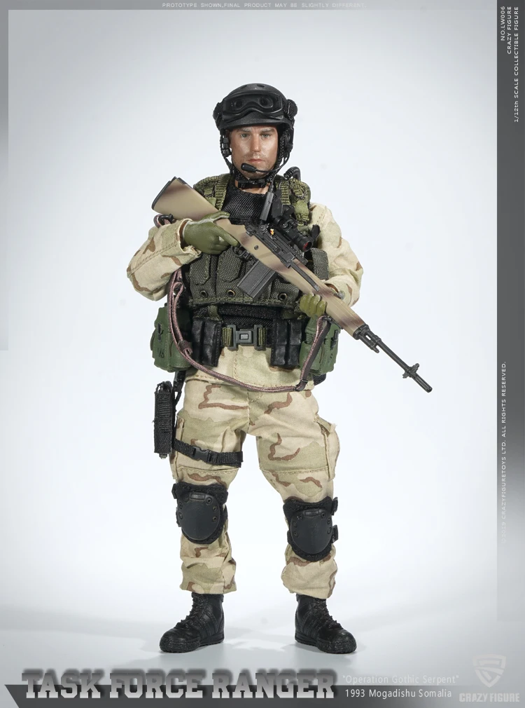 Экшн фигурка crazyгурка LW006 США Дельта Force M14 снайперские рейнджеры задающая сила