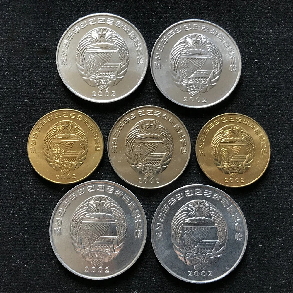 Набор корейских выигранных монет из Азии 100% настоящие и оригинальные монеты для