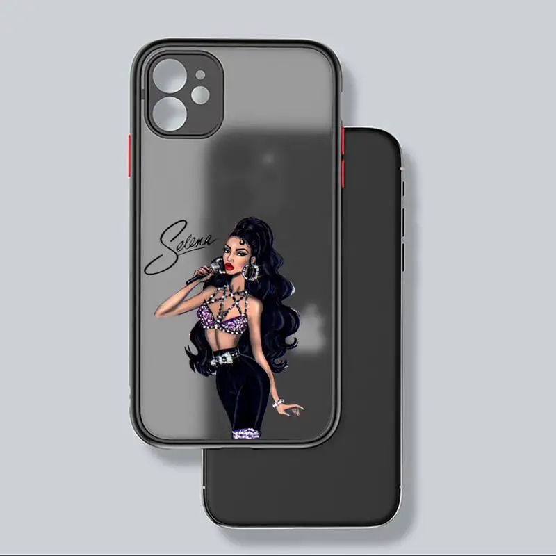 

Selena quintanilla Rainha Latina Phone Case Matte Transparent for iPhone 7 8 11 12 s mini pro X XS XR MAX Plus mobile bags