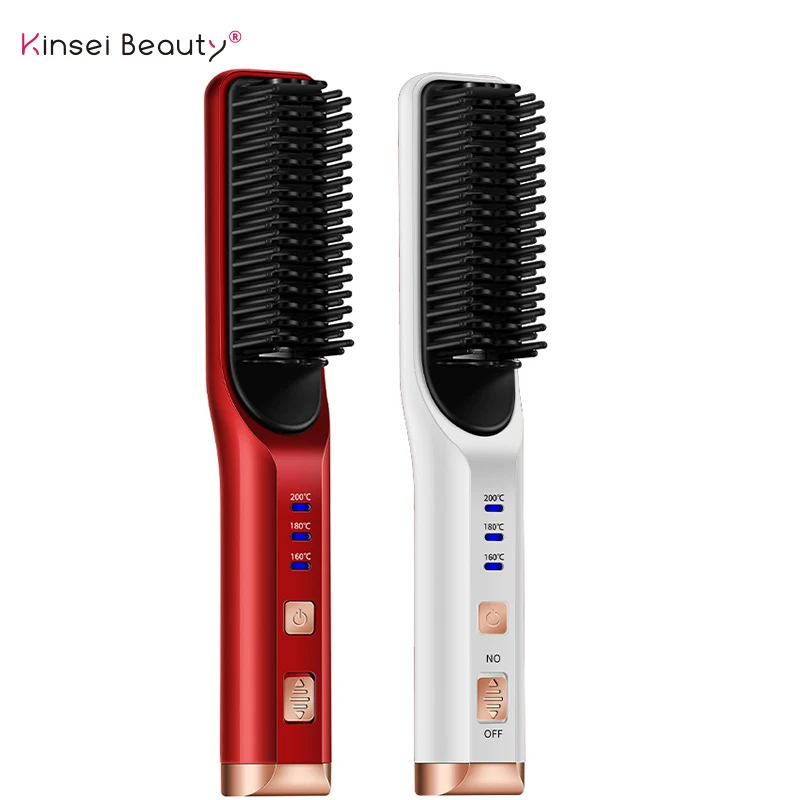 

Multifunctional Hair Straightener Hot Comb Ceramic Electric Hair Beard Straightener Styling Machine Irons USB charger