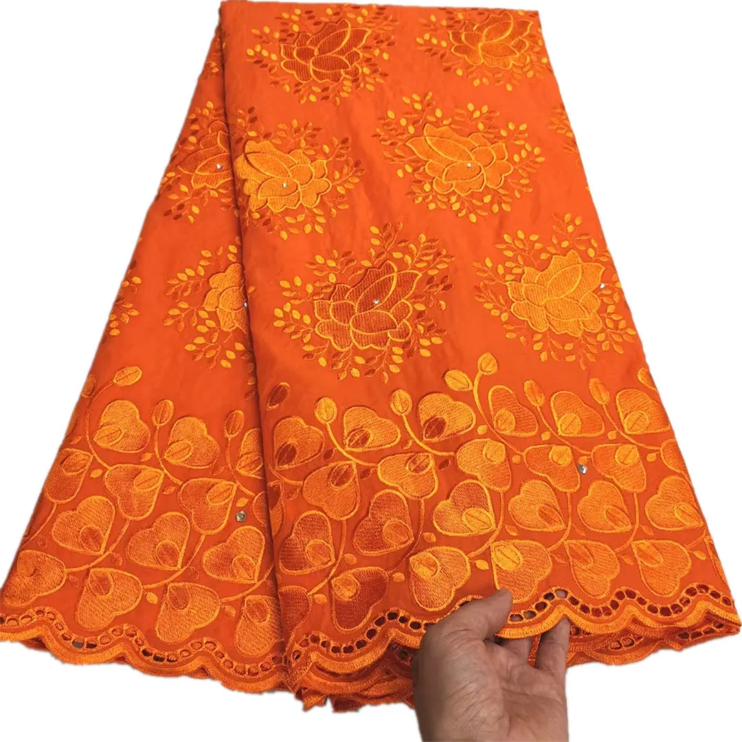 

Swiss Voile Lace In Switzerland African Lace Fabric Wedding 5Yards Embroidery Swiss Lace Fabric For Dress Cotton Fabric