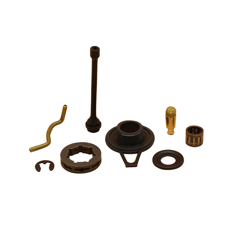 

3/8"-7T Rim Sprocket Bearing Oil Pump Line Worm Gear Fit For Husqvarna 362 365 371 372 Gasoline Chainsaw Parts