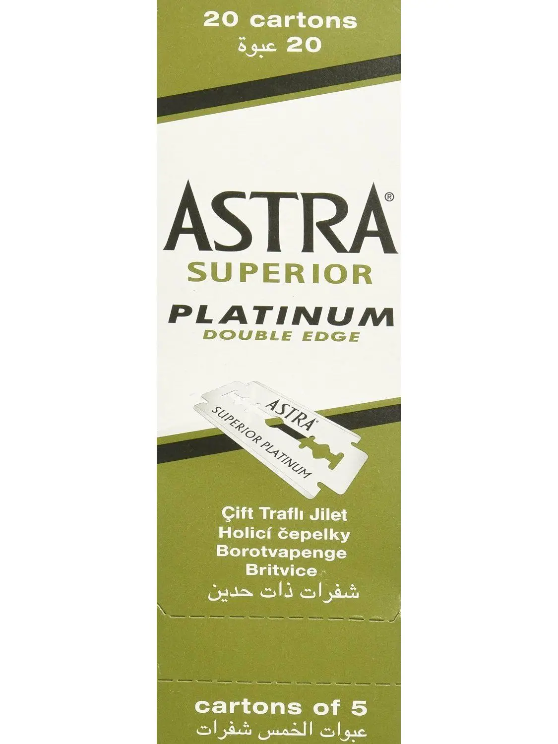 

Лезвия для бритвы Astra 100, 100 шт.