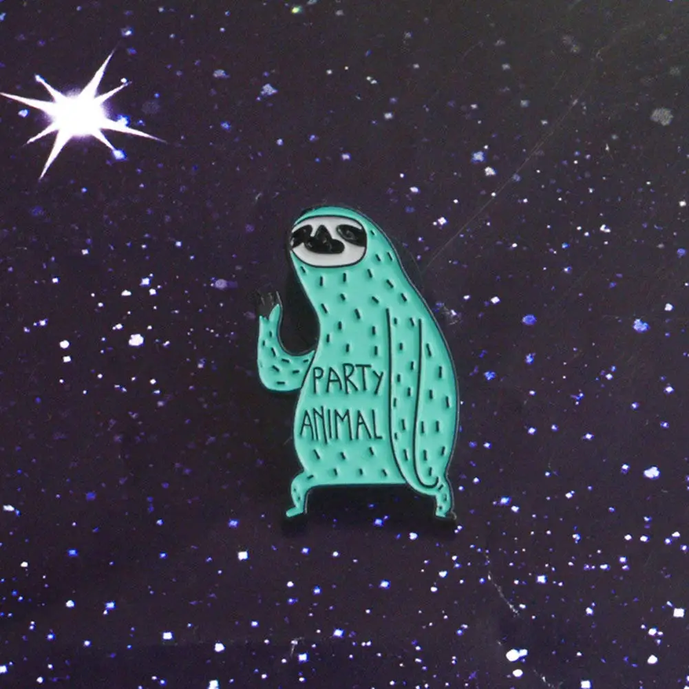 Милые эмалевые булавки для лацканов воротника Мультяшные животные аксессуары