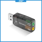 Внешняя мини-стереогарнитура JTKE с Usb на 3,5 мм микрофон для наушников стереогарнитура 3d Звуковая карта аудио адаптер новый интерфейс для динамика для ноутбука