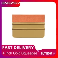 cngzsy gold suede felt squeegee vinyl car wrap carbon fiber foil wool scraper window tint tools stickers household cleaner a02