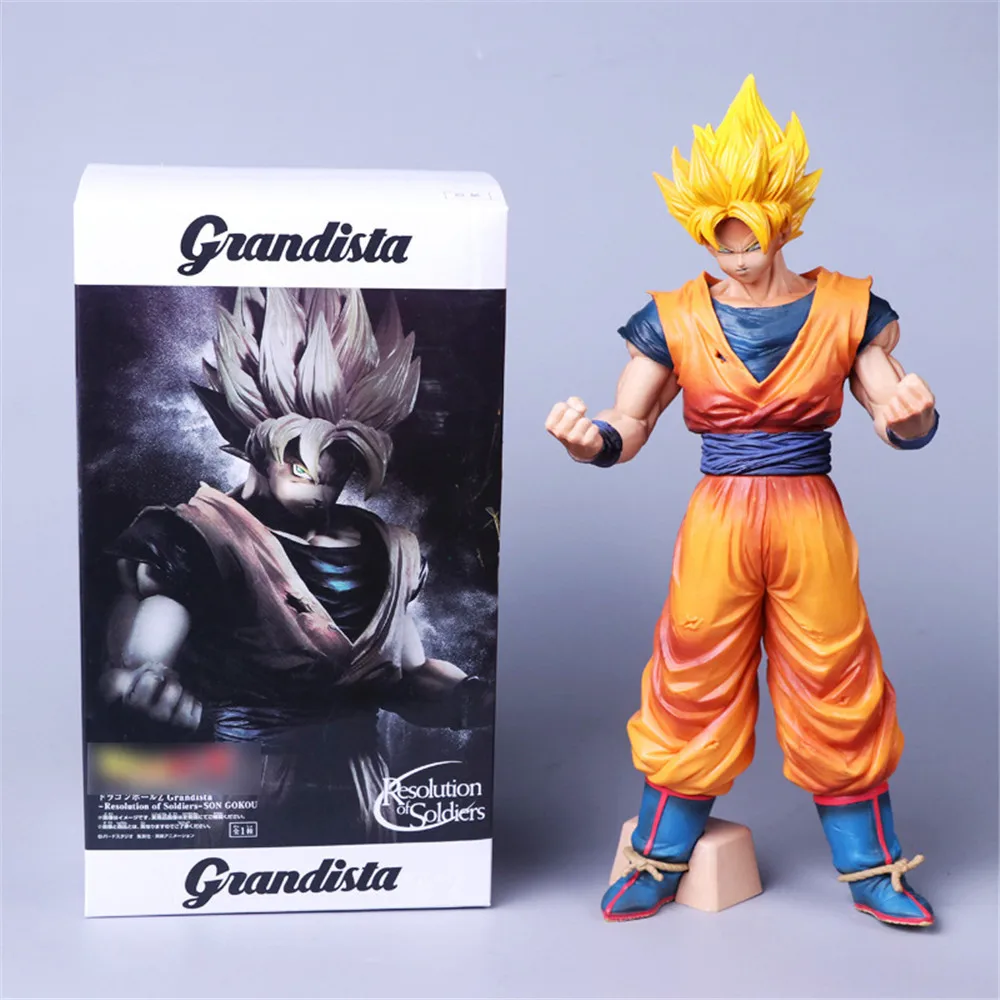 Dragon Ball Z Son Goku Аниме фигурки разрешение солдат ROS Kakarotto экшн фигурка грандиста ПВХ