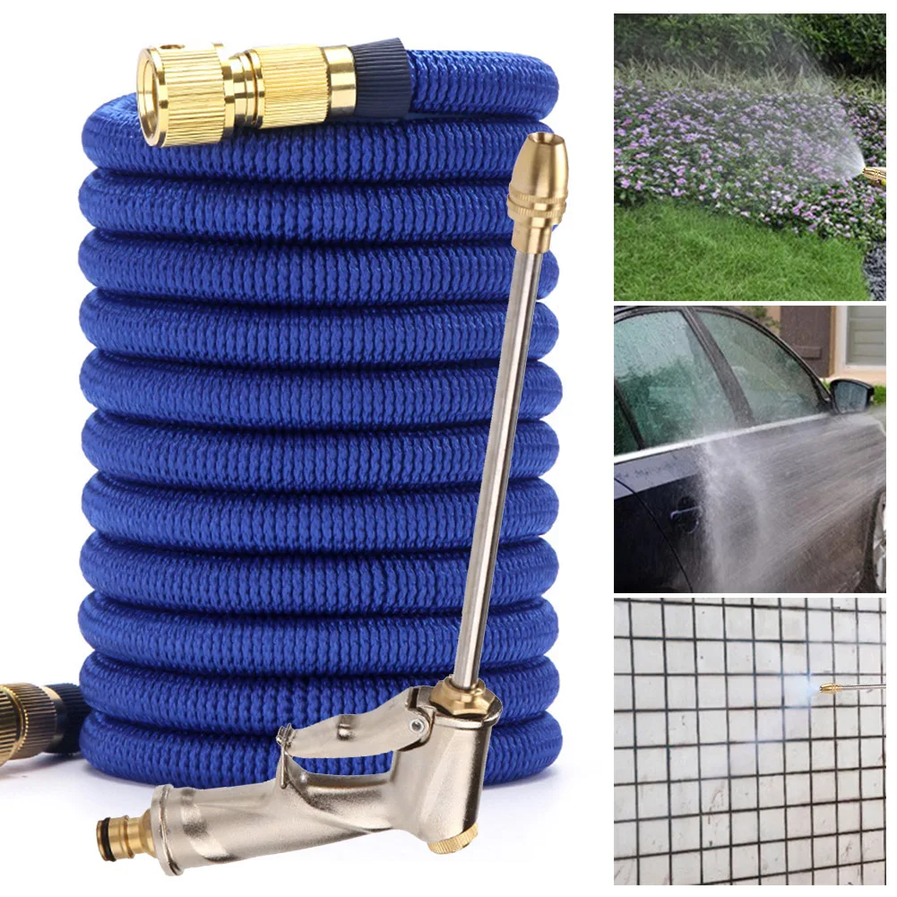 

Multipurpose Water Sprayer Set Fittings Handheld Cleaning Expanding Hose Garden Watering Car Washing High Pressure Lawn No Kink