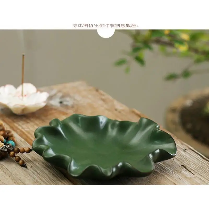 

Aromatherapy Censer Lotus Seat Handmade Lotus Incense Stick Holder Ceramic Sandalwood Incense Holder Home Teahouse Office Decor
