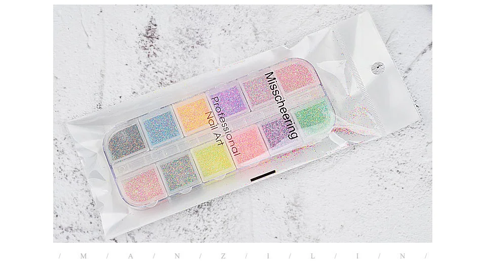 1 Box Multi Size 12 Mesh Glass Nail Rhinestones Mixed Colors Flat-back Strass 3D Charm Gems DIY Manicure Art Decorations | Красота и