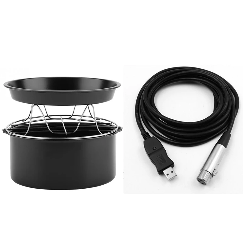 3M USB мужчина к XLR Женский микрофон соединительный кабель и 7 дюймов фритюрница с