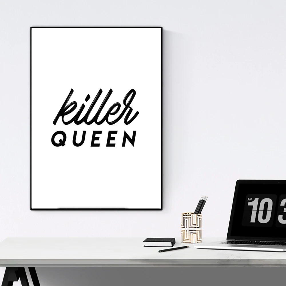 Плакаты и принты Queen Freddie Mercury музыка Цитата плакат декоративная картина на холсте