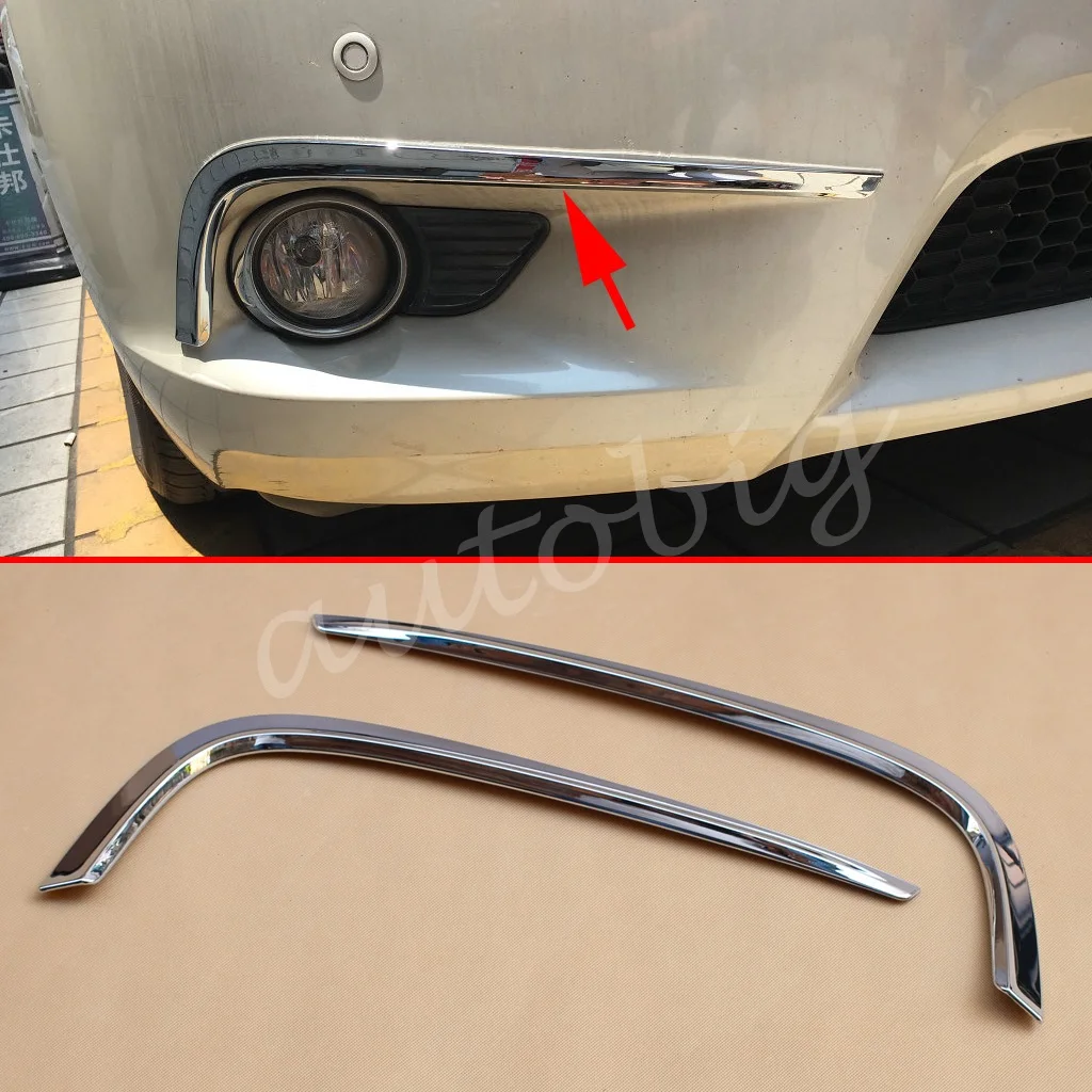 

Chrome Front Fog Driving Light Eyebrow FOR Toyota Sienna XL30 2011-2017 Lamps Strips Trims Accessories