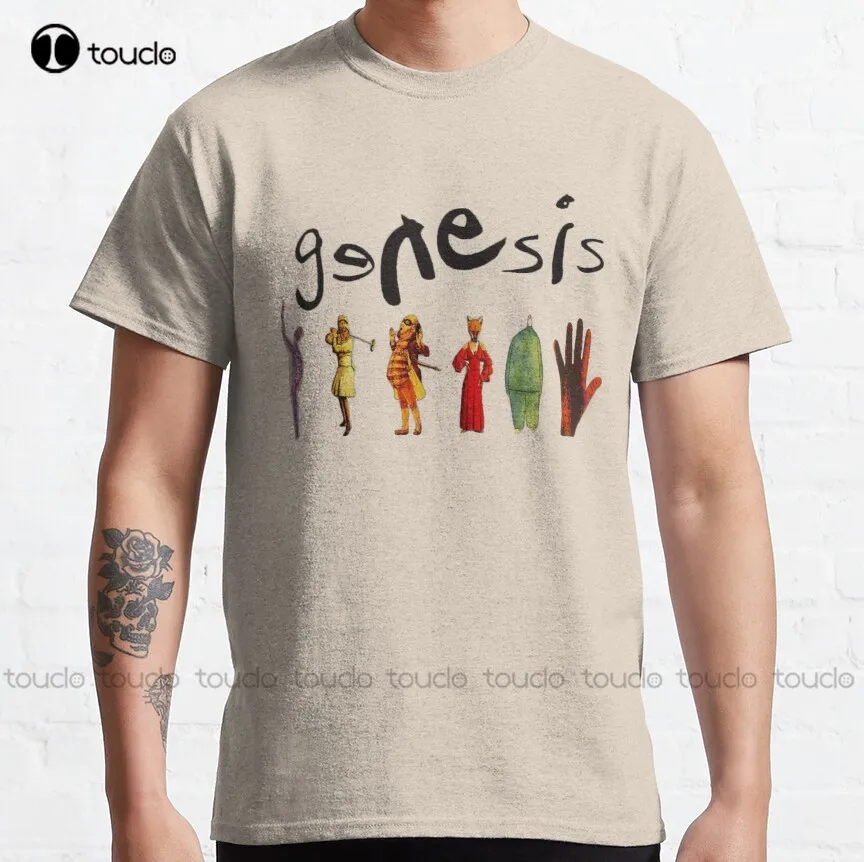 

Genesis Band Classic T-Shirt College T Shirts Custom Aldult Teen Unisex Digital Printing Tee Shirt Xs-5Xl Cotton Christmas Gift