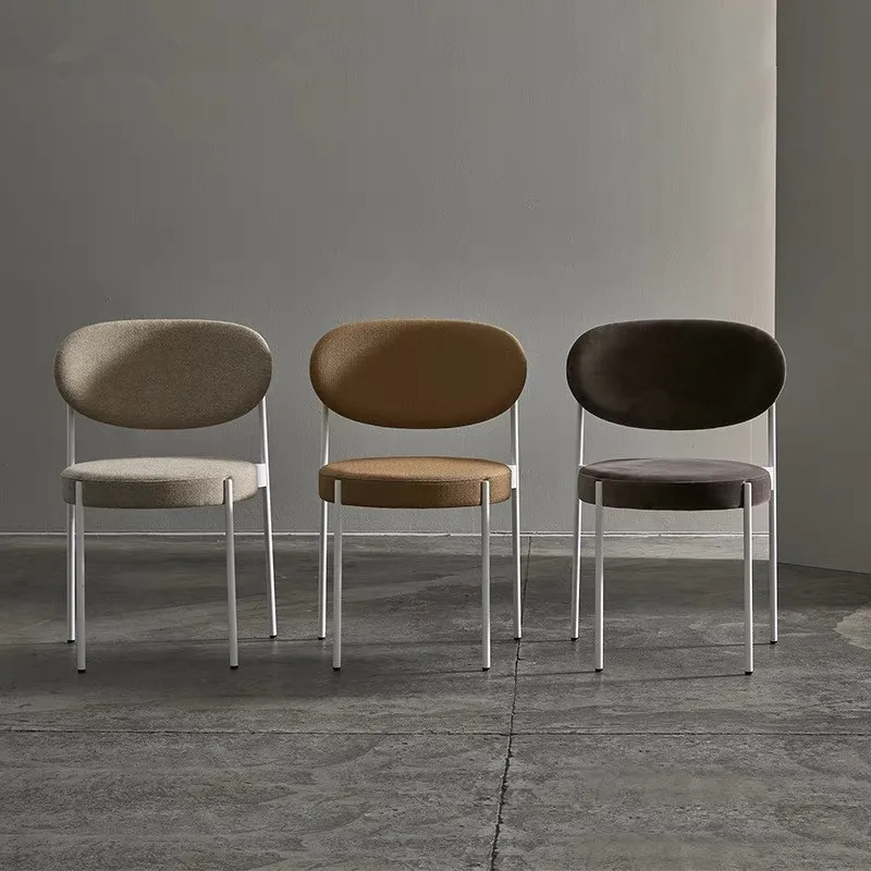 

Уникальный дизайнерский эргономичный обеденный стул в скандинавском стиле, роскошный металлический обеденный стул, минималистичный мягки...