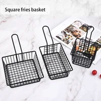 mini stainless steel chips deep fry baskets food presentation strainer potato cooking tool chef basket colander tool frying tool
