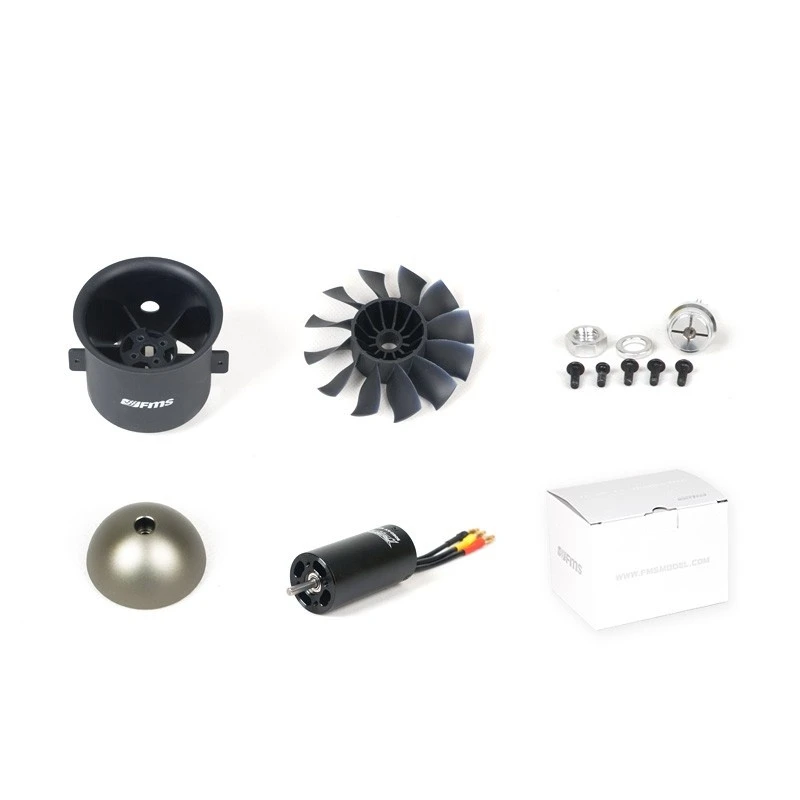 fms 70 мм pro 12 лезвий ducted fan edf с 3060 1900kv 6s бесщеточ