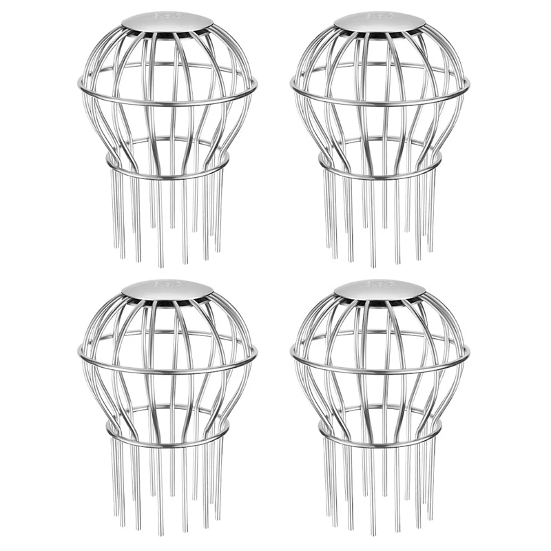 

Gutter Guard 3 Inch 304 Stainless Steel Filter Strainer, Stops Leaves Seeds and Other Debris Gutter Cleaning Tool, 4PCS