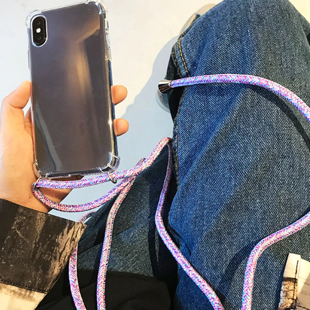 10 Цвета Универсальный мобильный телефон ремни регулируемые съемные шейный