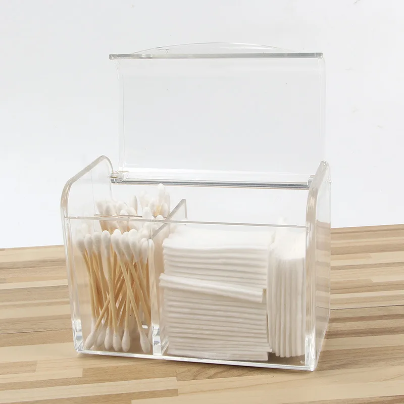 Акриловый хлопковый тампон бумажная коробка для хранения полотенец прозрачная