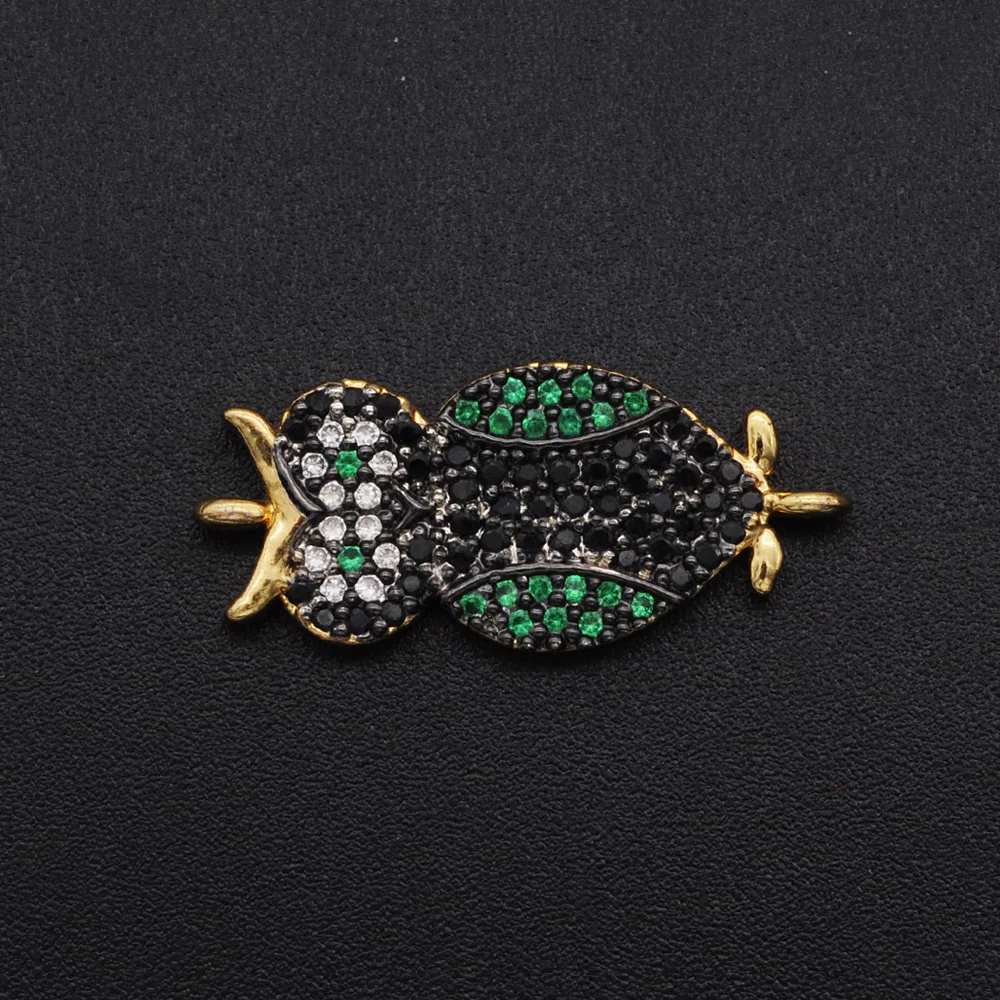 Великолепный Diy Череп CZ шармы бабочка оптовая продажа ожерелье Кулон Сова Слон