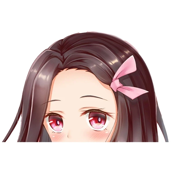 

Anime Decal Kamado Nezuko Big Head Anime Peeker Vinyl Decal Waifu Kawaii Girl Car Stickers