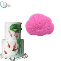 heartmove lotus leaf shape fondant cake silicone mold diy embossed candy cookie cupcake molds cake decorating tools 9274