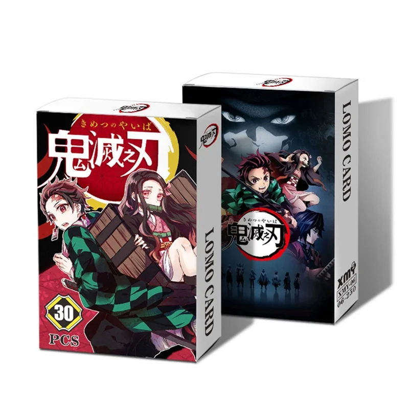 1 коробка аниме Рассекатель демонов: киметасу No Yaiba Kamado Tanjirou наклейка для карт