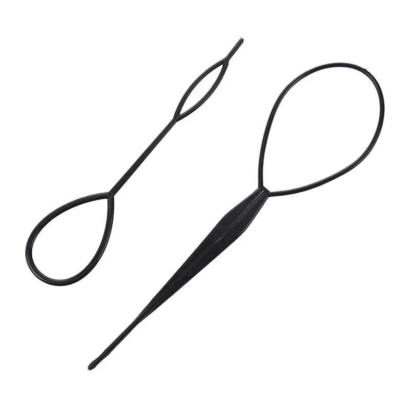 

Women's 4Pcs Hair Twist Styling Clip Stick Bun Maker Braid Tool Black