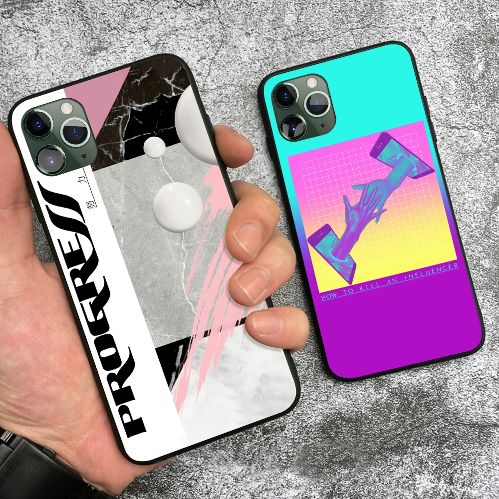 vaporwave aesthetics vintage statue art for iphone 6 6s 7 8 plus x xr xs 11 pro max soft silicone phone case cover shell free global shipping