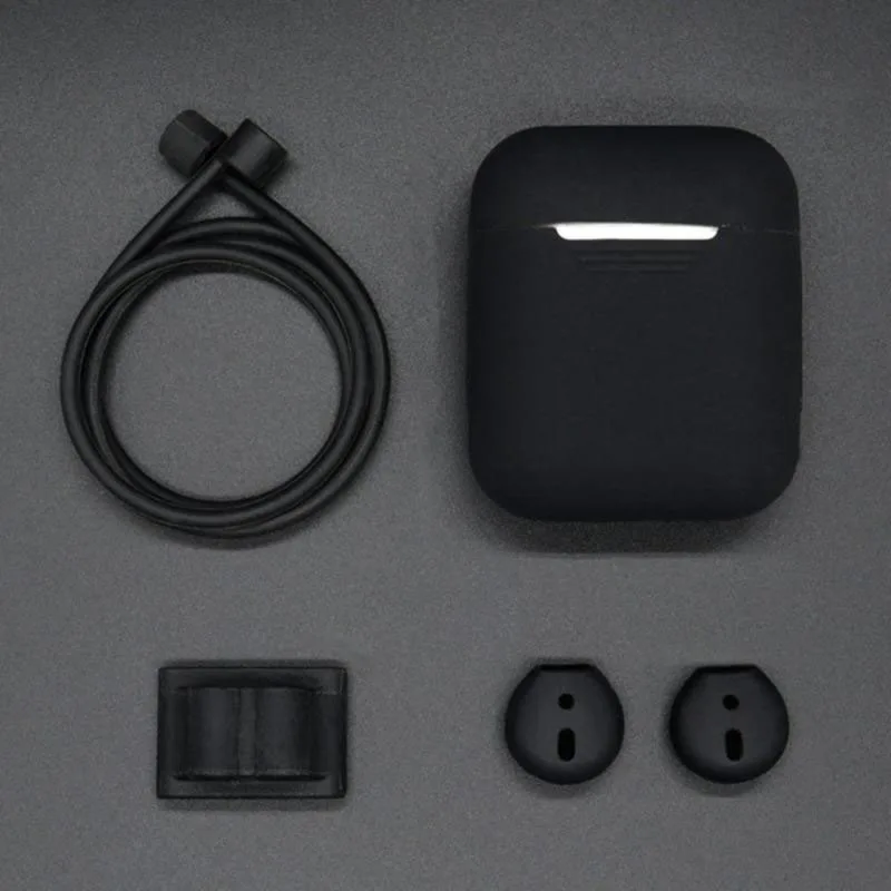 Силиконовый чехол для Apple AirPods запасные части аксессуары удобная сменная коробка