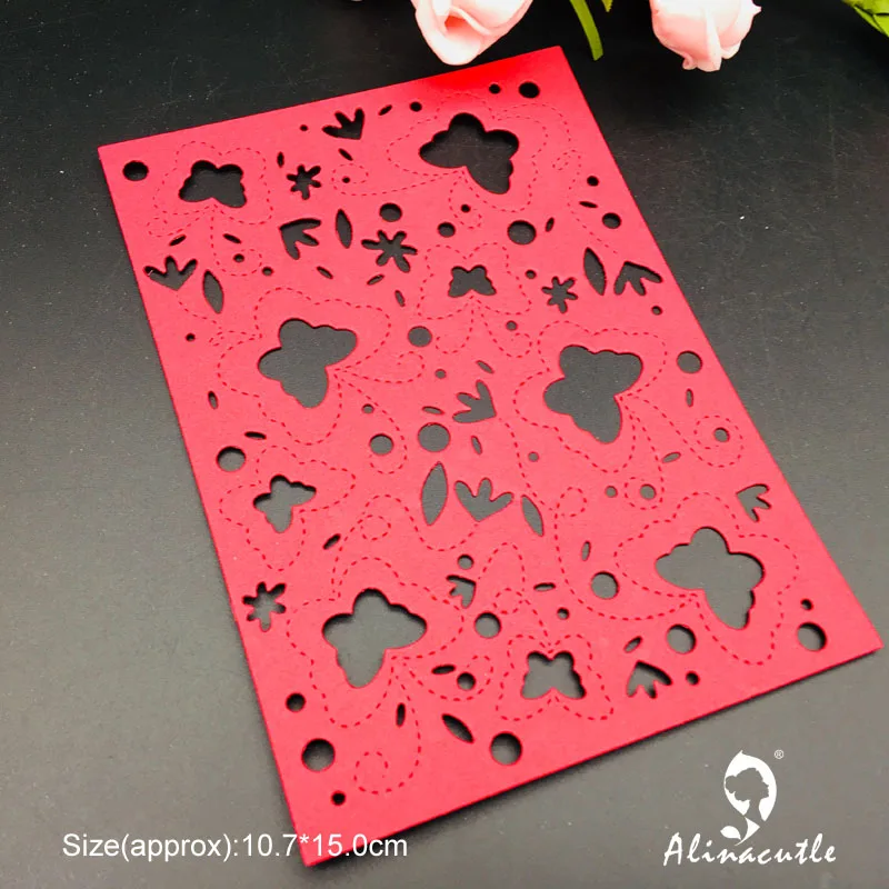 Штампованная металлическая штамповка 3 шт. фоновая рамка бабочка лист для