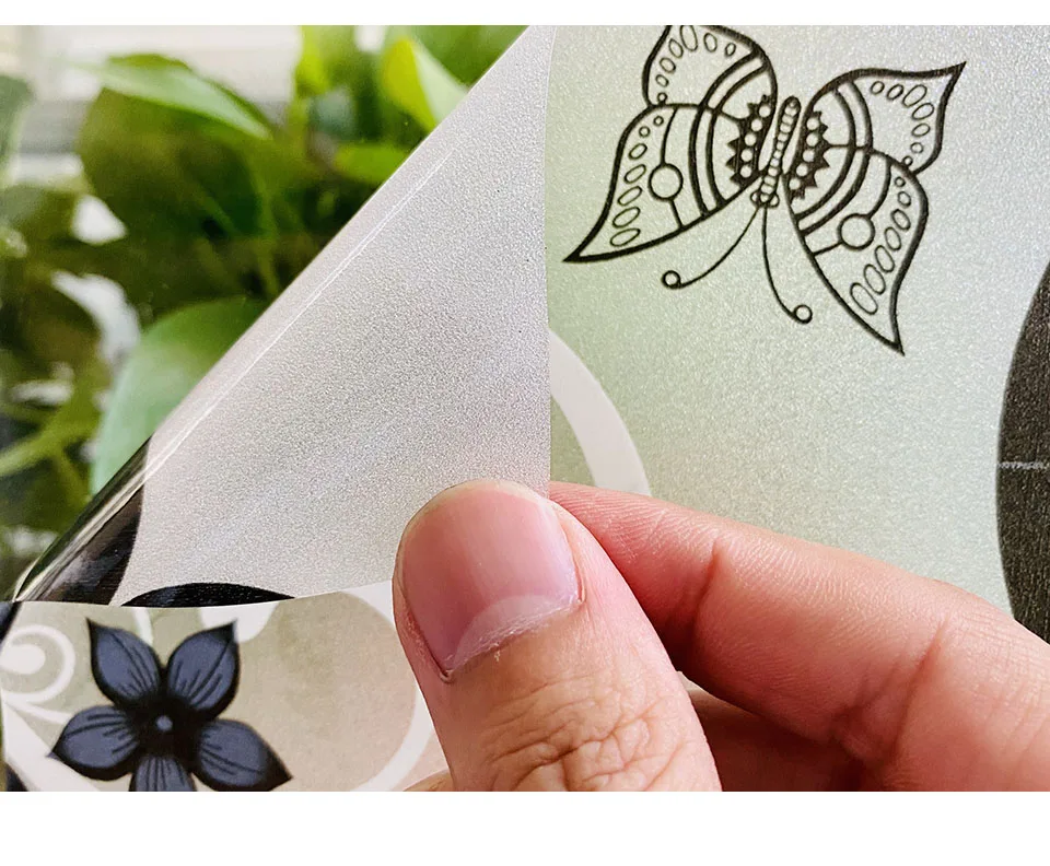 Виниловая декоративная оконная пленка витражная УФ Наклейка на окно украшение