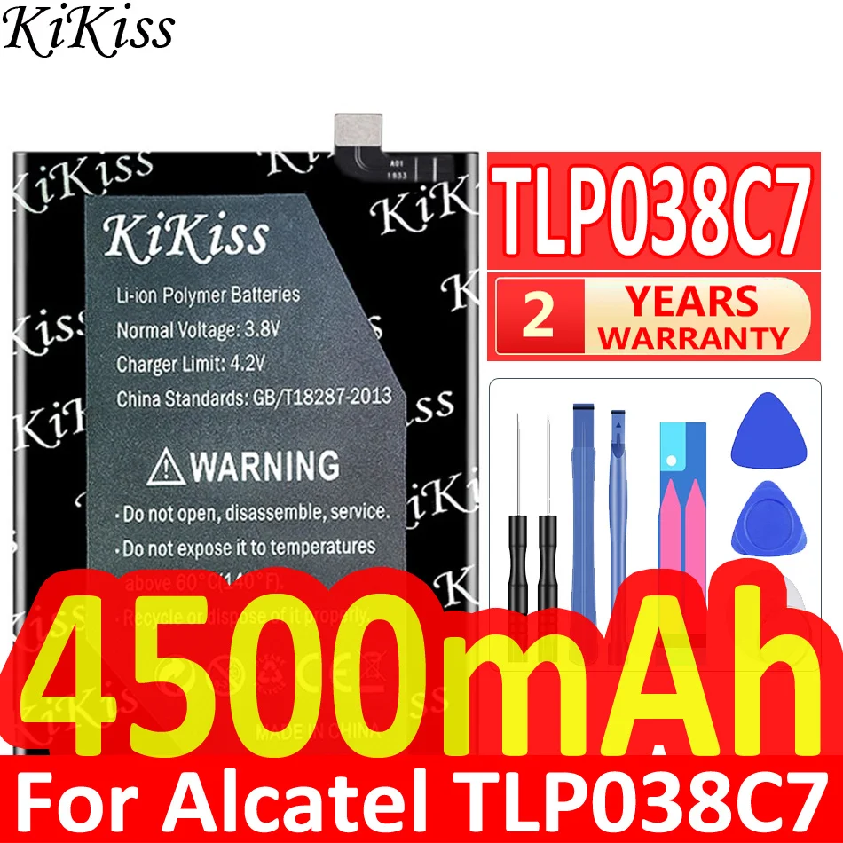 

Мощная батарея 4500mAh KiKiss для Alcatel TLP038C7 мобильный телефон