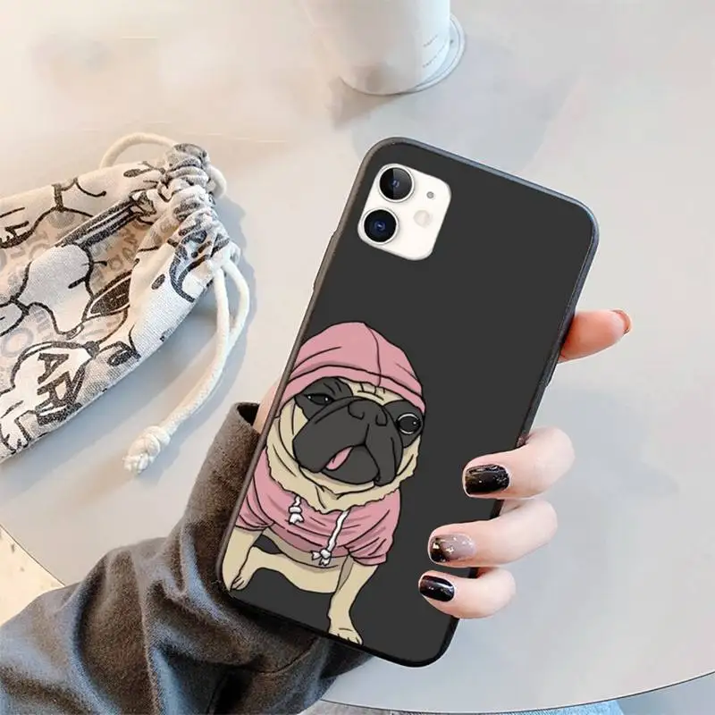 

Cute Funny French Bulldog Phone Case for iPhone 11 12 mini pro XS MAX 8 7 6 6S Plus X 5S SE 2020 XR
