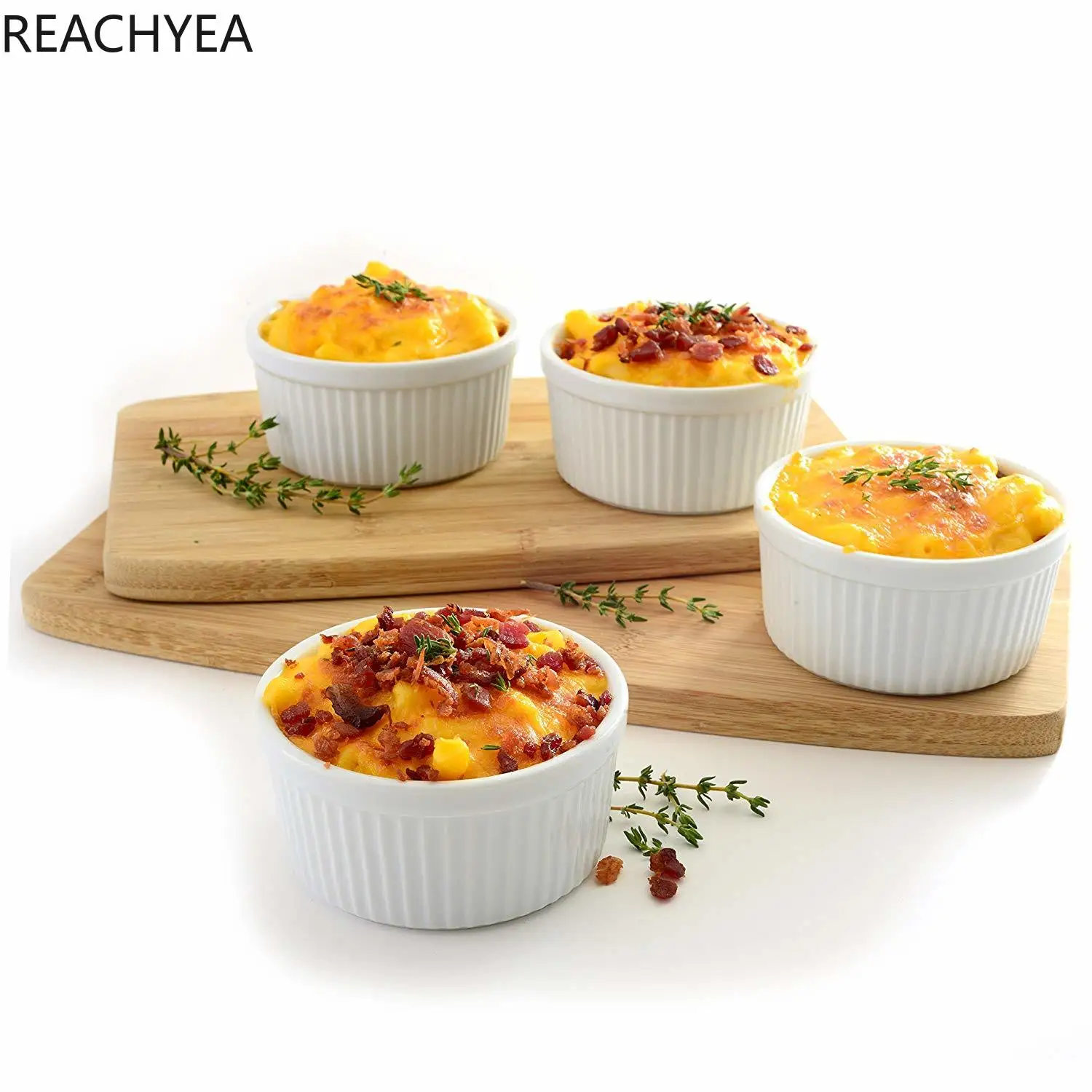 Porcelaine Ramekins Ceramic Porcelain Souffle Cup Pudding Mold Muffin Baking Pack of 6 | Дом и сад