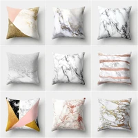 modern geometric cushion cover nordic style luxury pillow cover 45x45cm marble texture throw pillowcase sofa cushion cover