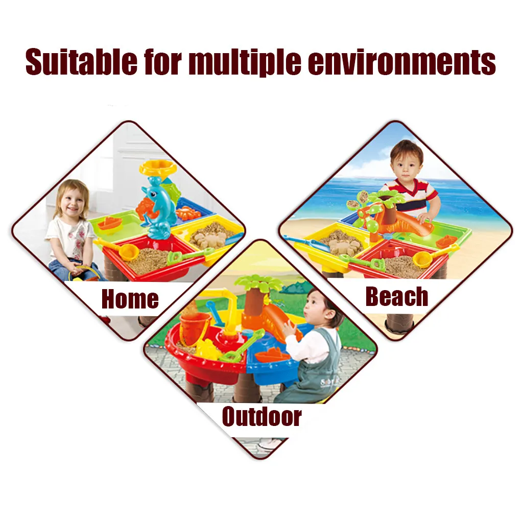 

Baby Toys Kids Toys Sand & Water Table Outdoor Garden Sandbox Set Play Table Kids Summer Beach Toy 2020 Baby Funny Toys Juguetes