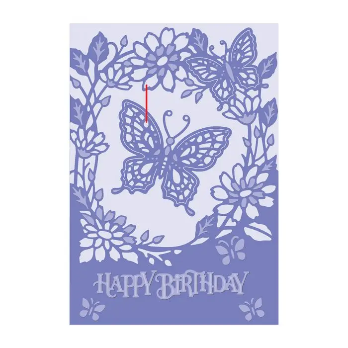 

Butterfly wishes metal cutting dies cut die mold card Scrapbook paper craft knife mould blade punch stencils