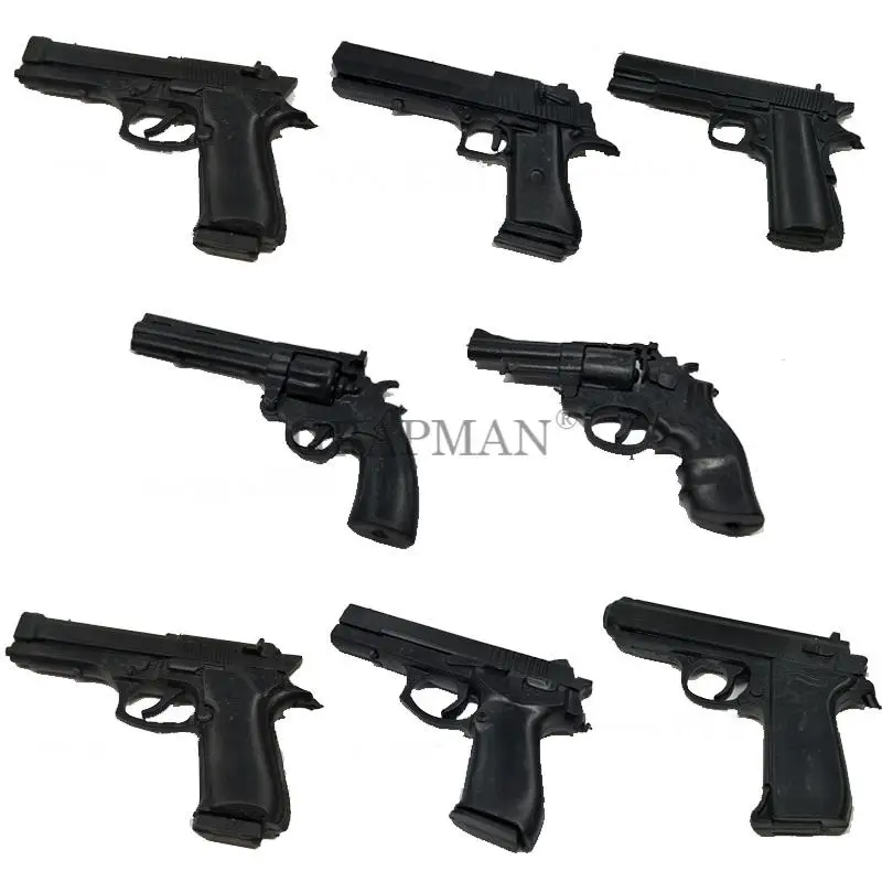 1/6 4D пластиковые пистолет в сборе модель PPK M1911 derсерт Орел револьвер Browning Beretta для