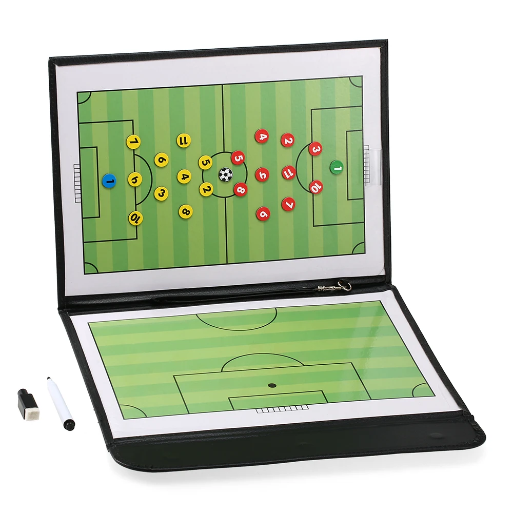 

Складная футбольная Магнитная тактическая доска для футбола, тренерская стратегическая доска с маркерами и ручкой 2-в-1