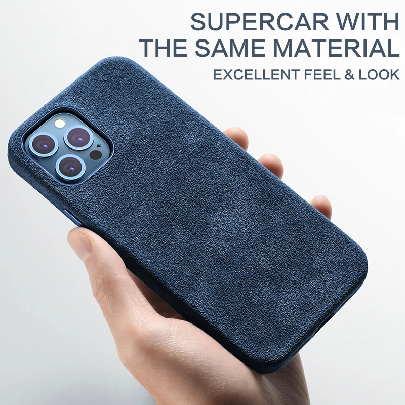 SanCore Alcantara Case for iPhone12 Pro Max Series 12Mini iPhone 11ProMax All-inclusive Shockproof Phone Cover