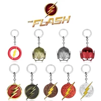 the flash keychain fashion flashman lightning logo key chain cool men women movie key ring jewelry car accessories