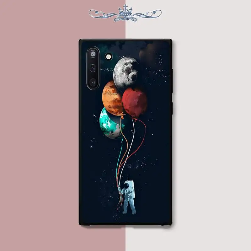 Силиконовый чехол для телефона с космосом луной астронавтом Samsung Galaxy J2 J3 J4 Plus J5 Prime