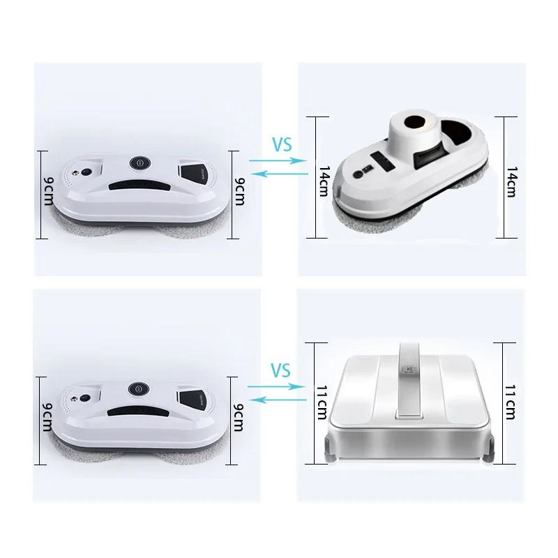 Ультратонкий робот-пылесос для мытья окон Электрический Очиститель Стекла пульт