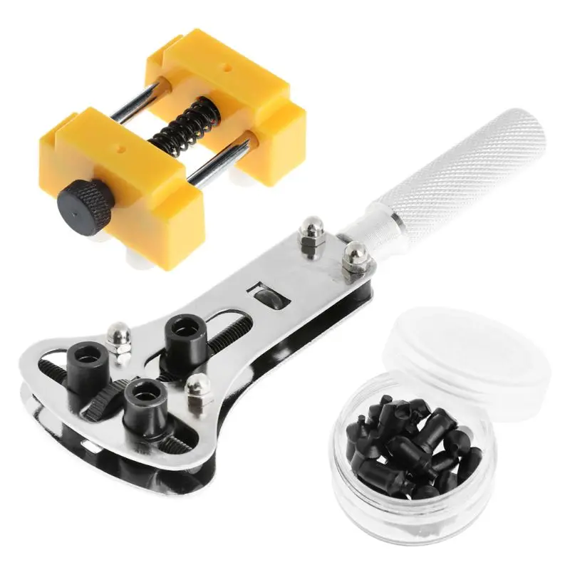 

1 Set Watch Repair Mount Tools Opener Back Cover Cap Opening 3 Claws Base Professional Kit Clock For Watchmaker Jeweler
