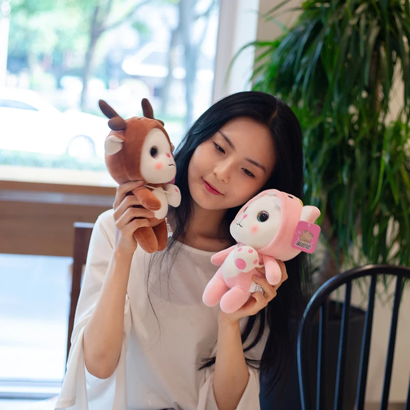 Хит мультфильм кошка мягкие плюшевые животные игрушки Kawaii Мягкая Кукла наряд