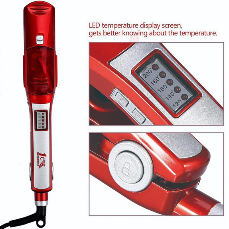 Электрический паровой выпрямитель для волос 65 Вт Керамический выпрямления |