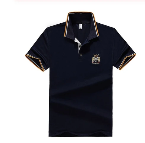 4 XIYOUNIAO, одежда размера плюс 6XL 7XL 8XL, летняя новинка, мужские Поло, модные, бутиковые, с вышивкой, дышащие, с коротким рукавом, повседневные, мужские Поло - Цвет: 4